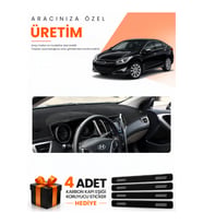 HYUNDAİ İ40 (2011-2017) Uyumlu Torpido Koruma Örtüsü Oto Kılıfı - Siyah