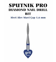 Elmas Sivri Alev Freze Mavi Çap 1,6mm