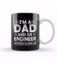 Mens Dad And Engineer Funny Fathers Gift Ideas Kupa Bardak Porselen