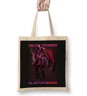 Alastor Devil Trigger Brutalism Bez Çanta Uzun Saplı