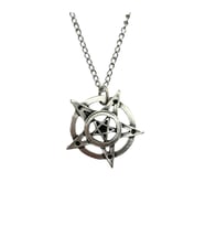 Inverted Pentagram (Ters Pentagram) Yıldız Figürlü Unisex Kolye – 60 cm Zincirli Gotik