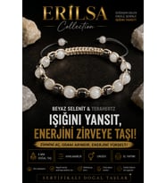 Sertifikalı Beyaz Selenit Terahertz Doğal Taş Bileklik Ayarlanabilir Unisex - Zihnini Aç Odaklanma