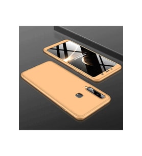 Samsung Galaxy A9 2018 Uyumlu Kılıf Zore Ays Kapak (Gold)