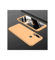 Samsung Galaxy A9 2018 Uyumlu Kılıf Zore Ays Kapak (Gold)
