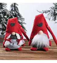 Gnome Noel Süsü 2’li Set, Noel Baba Gnome Dekorasyon Seti