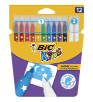 Bic Kids Magic Silinebilir Keçeli Boya Kalemi 12'li 