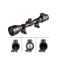 3-9x50 Zoomlu Keskin Nişancı Dürbünü Kırmızı Yeşil Işık Tüfek Çelik Gövde