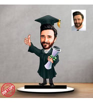 Kişiye özel Mezun Erkek Hediyesi ,Mezuniyet günü Karikatür Hediyesi, Karikatür hediye, Dekoratif , Sevgililer günü Hediyesi