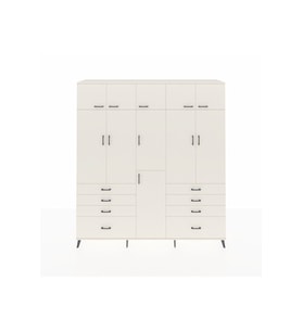 Hyperion Gardrop 8 Raflı 8 Çekmeceli 3 Askılı 220x44x243 Aytaşı-Aytaşı/Aytaşı