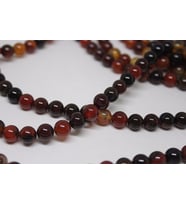 Akik Taşı YARIM Dizi 8mm (17303) (18cm uzunluğundadır)