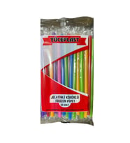 Yüceplast Körüklü Karışık Renkli Jelatinli Pipet - 22 Cm. - 50 Adetlik Paket