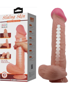 26 cm Kıkırdaklı Gerçek Cilt Yapısında Dev Dildo Penis