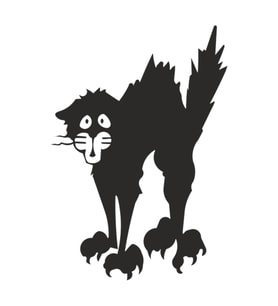 KEDİ FOLYO STİCKER 130cm Uzunluk (Karışık)