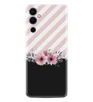 Tecno Pova Neo 2 Kılıf Resimli Desenli Baskılı Silikon Strip Pink Flowers 1396