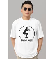 Tasarım Squat Ryte Fitness Bodybuilding Sporcu Gym Baskılı Unisex Oversize Tişört