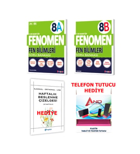 Fenomen Yayıncılık 2025-2026 Müfredat 8 Sınıf Yeni Nesil Sorulu Fen Bilimleri A Ve B Serisi (Başlangıç-Orta-Zor) Soru (Çok Renkli)