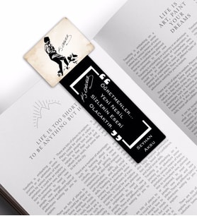 BK Gift Kişiye Özel İsimli Atatürk Temalı Ahşap Kitap Ayracı-16