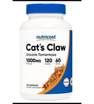 Nutricost Cat's Claw 1000mg, 120 Capsul.Tr Tek Yetkili SATICISI OZELSPORCUGIDALARI'DIR.3931 (Renksiz)