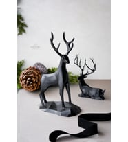 2li 18cm Dekoratif Hediyelik Obje Biblo Bioplastik Geyik Seti