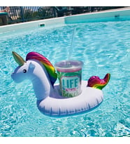 Son Trend Unicorn Şişme Deniz Havuz Bardak Tutucu Float Bar 18*22 cm