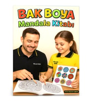 Herkes İçin BAK BOYA Mandala Boyama Kitabı
