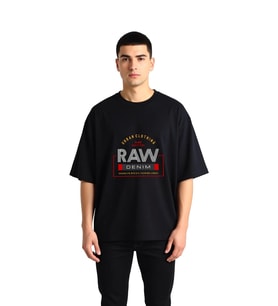 Erkek Oversize Tişört %100 Pamuk Crew Neck Kısa Kol Denim Baskılı Brooklyn Şehir Modasına Uygun