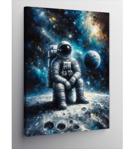 Kanvas Tablo Ayda Astronot