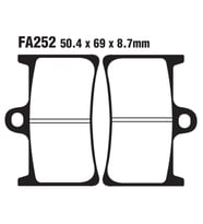 Yamaha Ön Fren Disk Balatası Fa252 Yzf 600 Fz6 Fz-07 Mt-07(18-21) Mt-09 R1 Xv 1700 1900