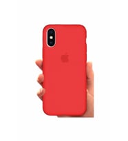 Apple Iphone X Xs  Silikon Lansman Kılıf Iç Yüzeyi Kadife Kırmızı