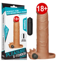 Lovetoy X-Tender Vibrating Klitoris Uyarıcı Realistik Titreşimli Penis Kılıfı