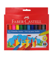 Faber-Castell Jumbo Keçeli Kalem, 12'li