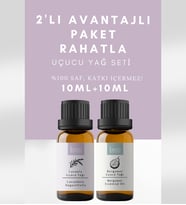 2'li Avantajlı Paket Stres Ve Anksiyetiye Karşı Lavanta & Bergamot %100 Saf Uçucu Yağı 20 Ml