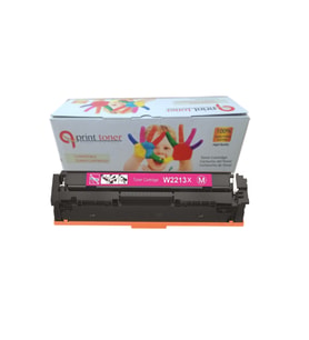 HP M283 YAZICI TONERİ W2213X 207X MUADİL TONER ÇİPLİ KIRMIZI YÜKSEK KAPASİTE TONER M255 MFP M282 MFP
