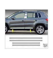 VW Tiguan Krom Yan Kapı Çıtası 4 kapı 2007-2016 arası Paslanmaz Çelik