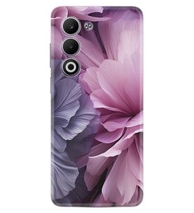 Oppo A5 Kılıf Boutique Baskılı Resimli Çiçek Mor Pcode -028