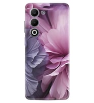 Oppo A5 Kılıf Boutique Baskılı Resimli Çiçek Mor Pcode -028