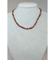 Jasper Taşı 4mm Kolye (KLİPSLİ) (9865)
