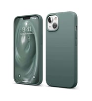 iPhone 14 Kılıf First Silikon - Koyu Yeşil