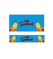 OEM The Simpsons Bart Tasarımlı Mavi 2'li Torpido ve Pandizot Koruyucu Havlu Seti