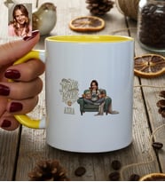 Kişiye Özel Karikatürlü Movie Lover Kupa Bardak Doğum Günü Hediyesi