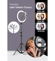 Ledli Ayaklı Tripod Pro, Telefon Tutucu, Youtuber ve Video Çekim Aksesuarı