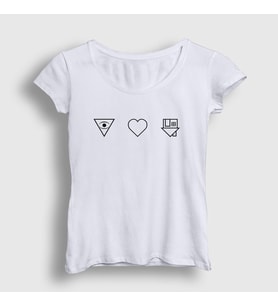 Presmono Kadın Beyaz Logo V2 The Neighbourhood T-Shirt 176137tt (Beyaz)