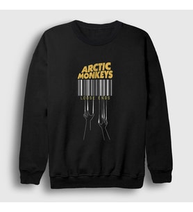 Presmono Unisex Siyah End Arctic Monkeys Sweatshirt 13071tt
