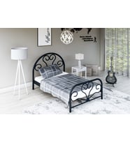 Gm 118 Baby Tek Kişilik Metal Karyola 90x190 Siyah