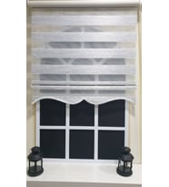 Zebra Stor Perde Siyah Çizgli Etek Dilimli STB851 V 01