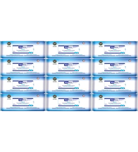 BlueWhite Yetişkin Hasta Perine Bölgesi Temizleme Mendil-Havlusu (12 li set) 50 Yaprak Hijyenik