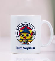 BBaskı  Kişiye Özel İsim (İsteğe Bağlı Soyisim) Yazılı Sarı-Lacivert Kanarya Temalı Taraftar Kupa Bardak  A Kalite Premium Porselen (%80 porselen / %20 seramik)  Kalıcı Baskı (Net Detay / Canlı Renk)  Bulaşık Makinesinde Yıkanabilir