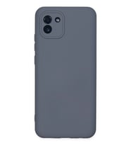 Galaxy A03 Kılıf Nano içi Kadife Silikon - Gri