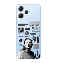 Xiaomi REDMI 12 Uyumlu Taylor Swift Desenli Şeffaf Telefon Kılıfı