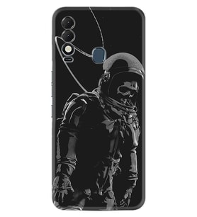 Tecno Spark 8T Kılıf Silikon Desen Özel Seri İskelet Astronot 1613